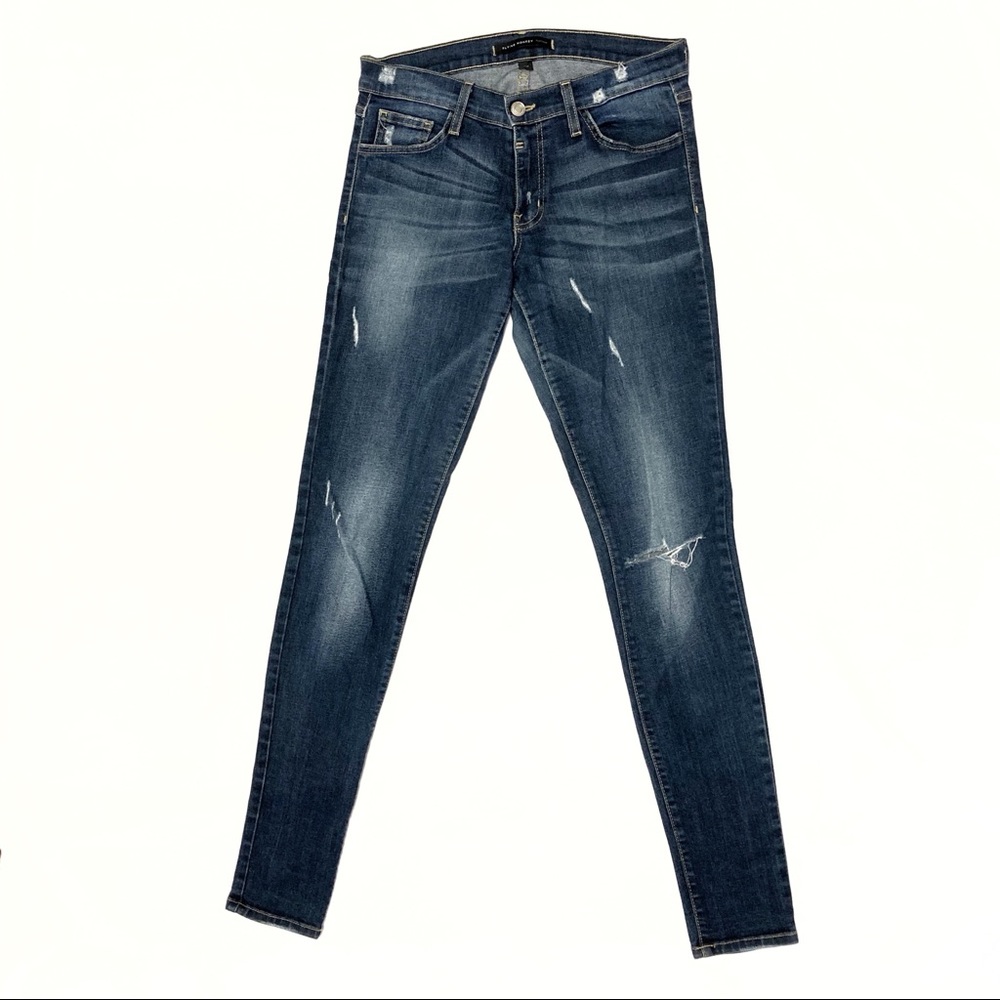 Flying Monkey Platinum Distressed Skinny Jeans 28